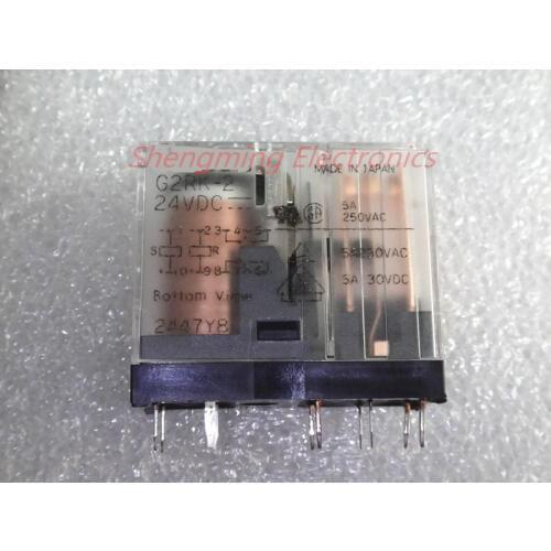 5PCS 10pins 24V G2RK-2-24VDC G2RK-2-DC24V Relay Original