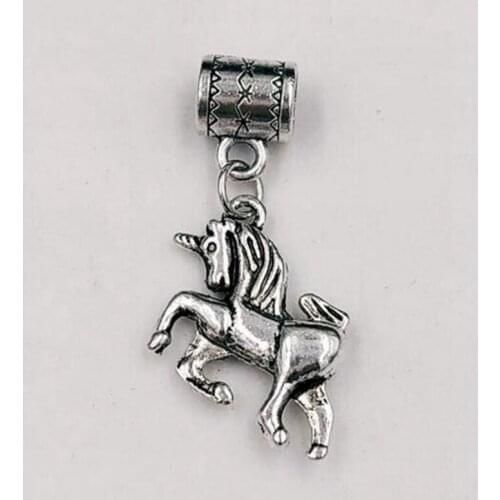50 pcs Vintage Mixed Animals Unicorn Horse Charms Pendants Of Necklace Bracelet Jewelry Making