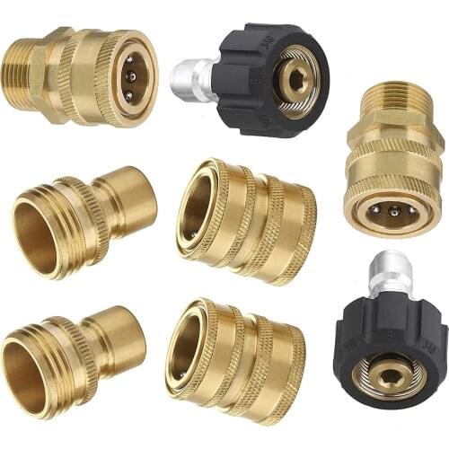8pcs Cleaning Machine Adapters Are Used For High Pressure Cleaning Machine To Make Your Cleaning More Efficient