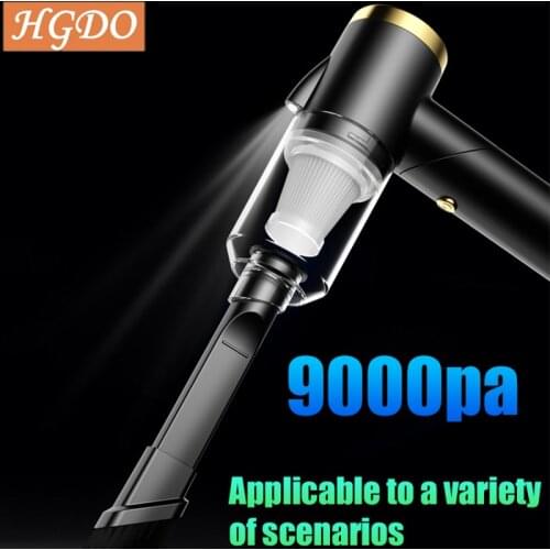 HGDO Car Vacuum Cleaner Wireless 9000Pa Handheld Mini Vaccum Cleaner For Car Home Desktop Cleaning Portable Vacuum Cleaner