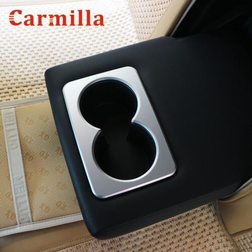Carmilla Car Styling Rear Seat Water Cup Holder Protection Cover Trim Sticker for Nissan X-trail Xtrail X Trail T32 2013 - 2017