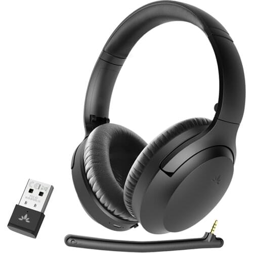 Avantree Aria 90B Bluetooth 5.0 Noise Cancelling Headphones with Microphone & USB Adapter for PC Computer Laptop Mobile Phones