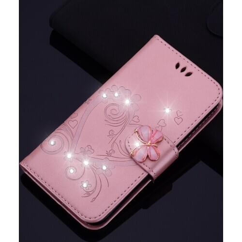 Rhinestone Glitter Case For Huawei P40 P40 Lite Mate 20 P30 Nova 5T Y5 II Honor 9 Lite 7S 7C Y7 PRO 2018 P smart Leather Cover
