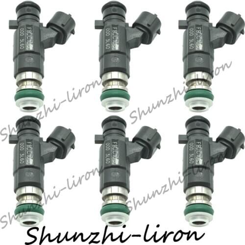 6pcs Fuel injector Nozzle for Nissan for In-finity 2.0 3.0 3.5 V6 Engine OEM 16600-5L700 FBJC100