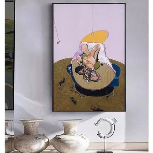 Francis Bacon Famous Artist Abstract Bullfight Canvas Painting Poster and Print for Living Room Decor Wall Art Decor