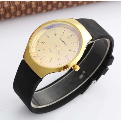 Fashion Womage Watches Men Sports Watches Silicone Band Quartz Wristwatches Thin Mens Watches relogio masculino montre homme