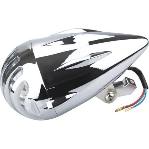 Motorcycle Chrome 4.5" High Low Beam Head Light Headlight For Harley Electra Glide Touring Ultra Softail