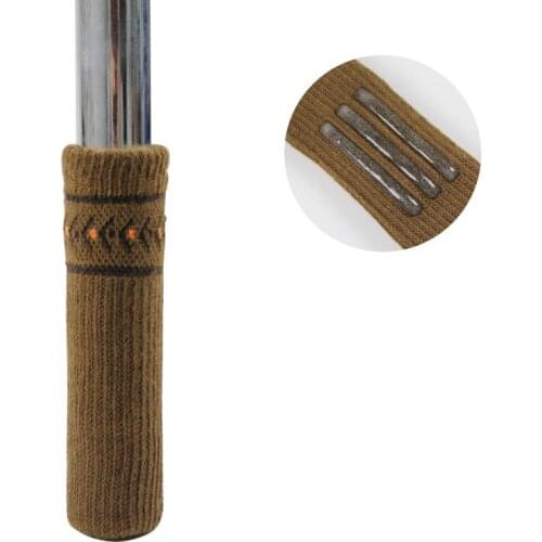 4pcs Chair Socks Leg Cover Cloth Gloves Floor Protection Knitting Wool Socks Anti-slip Table Feet Sleeve Cover Protectors
