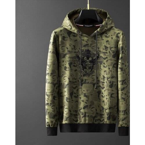 Boutique mens fashion autumn high-quality trend printing casual mens jacket high-quality thin youth jacket