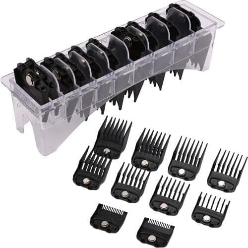 Waldorf ten-piece suit oil head electric clippers professional black limit comb barber accessories caliper set positioning comb