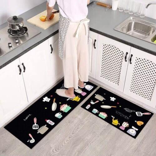 Kitchen Mat Cheaper Anti-slip Modern Area Rugs Living Room Balcony Bathroom Printed Carpet Doormat Hallway Geometric Bath Mat