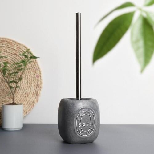 Luxury Trump Toilet Brush Holder Vintage Home Nordic Cleaning Toilet Brush Flat Wc Hardware Escobilla Wc Bathroom Accessories 50