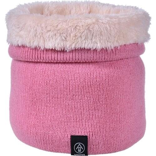 Women Knitted Scarf Winter Snood Scarves Lady Warm Wool Fur Thick Unisex Men Neck Scarves Clothing Accessories Bonnet Neckwear