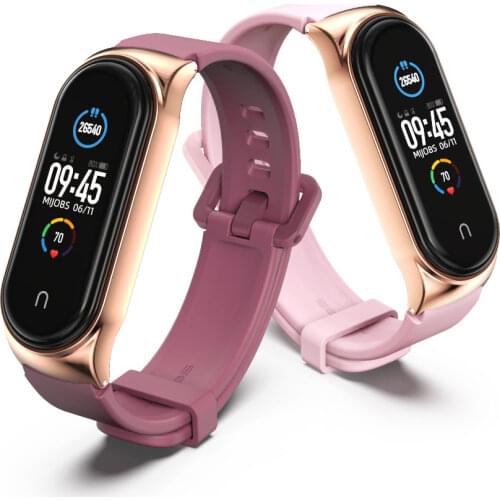 For Miband 5 6 4 Silica Gel Smart Bracelet for Mi Band 5 Strap Silicone Correas for Xiaomi Mi3 Opaska Bend 4 Pulseira Amazfit 5