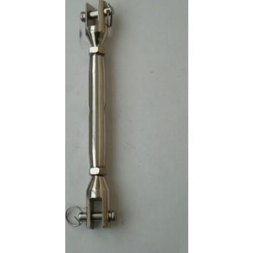 1-2pcs, M16--M20 304 stainless steel jaw to jaw closed body turnbuckle steel wire rope part rigging screw ,boat part,marine