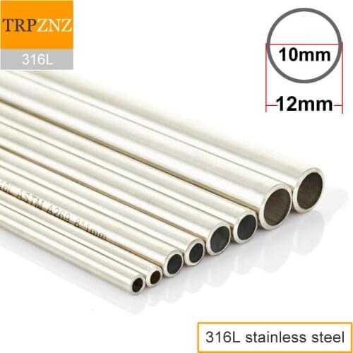 316L stainless steel tube,12x1,OD12mm, wall 1mm,seamless Bright inside and outside,Sanitary pipe,laboratory, food, Gas transmis