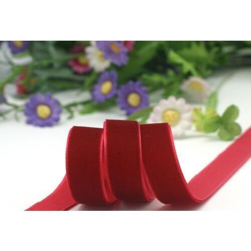 1/2" Single Face Velvet Ribbon Red Velvet Ribbon Christmas Ribbon