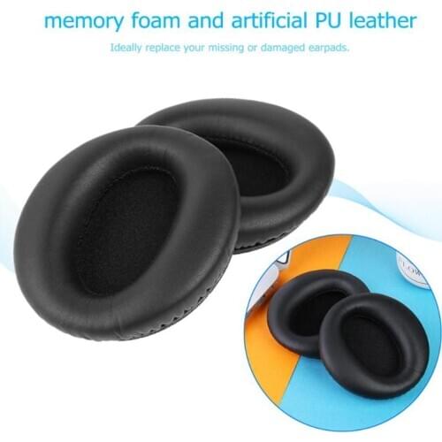 1 Pair Replacement Earpads Cushion Cover for COWIN E7 / E7 Pro Headphones PU Leather Earpads Cover for COWIN E7/E7 Pro Headsets