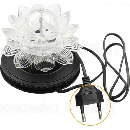 2PCS White Modern Romantic full Colors Lotus Flower lamp Design Decors Changing disco Christmas Festival led stage light