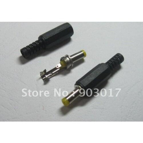 4.8x1.7mm DC Power Male Plug Connector Adapter Plastic Handle Yellow Head 50pcs Per Lot