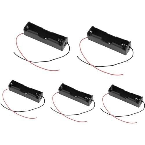 5pcs Single Slot DIY 18650 Battery Holder Power Bank Plastic 18650 Rechargeable Batteries Storage Box Housing Case Dropship