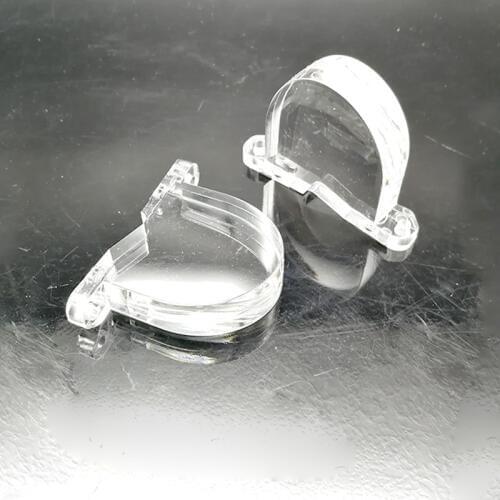 57*37*40MM LED automobile lamp lens glyph transverse light lens modified automobile lens u-shaped reflector cover