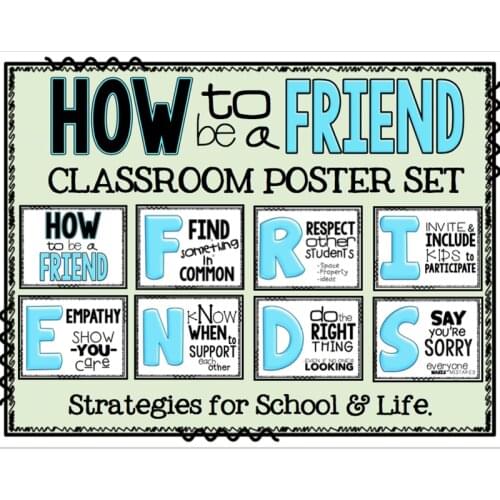8Pcs/Set Learn English A4 Flash Cards How to be a Friends Classroom Decoration Poster Early Education Toys For Children Kids
