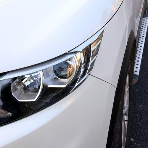 ABS for Nissan qashqai 2016-2018 Front headlight decorate frame rear tail lamp cover rear lamp eyebrow decorate