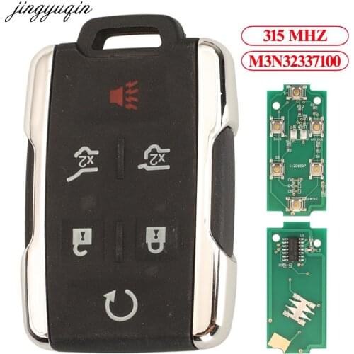 Jingyuqin Remote Control Car Key 315MHZ For Chevrolet Colorado Silverado Suburban Tahoe GMC Canyon Sierra Yukon 2014-2019 6BTNS