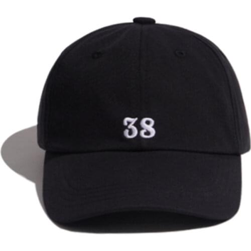 Number 36 38 40 42 75 Embroidered Baseball Cap for Men and Women Gorra Hombre Black White Pink Green Hat High Quality
