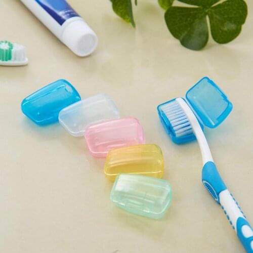5PCS Portable Travel Toothbrush Cover Case Camping Tooth Brush Soft Toothbrush Hygie Cleaner Brush Cap TXTB1