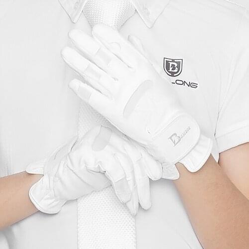 Childrens And Adult Horse Riding Gloves Spring And Autumn Non-slip Wear-resistant White Black Kids Riding Harness Supplies