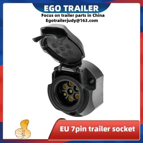 7 Pin trailer connector plastic round socket female plug
