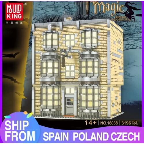 MOULD KING Streetview Building Toys The Magic Wand Shop Model sets Assembly Bricks Blocks Kids Educational Toys Christmas Gifts