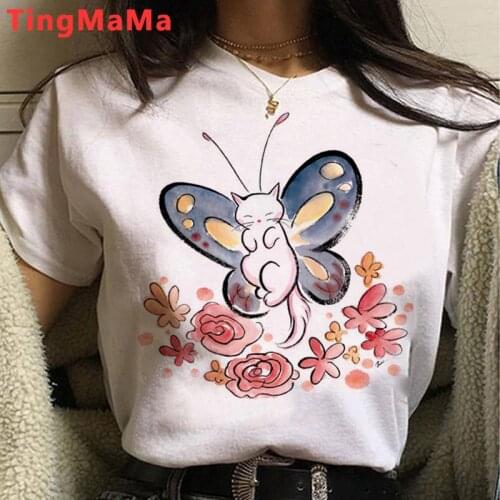 Cat Funny Cartoon Tshirt Women Kawaii Cats Aesthetic Graphic Tees Cute Anime Summer T Shirt Streetwear Unisex Top Tees Female