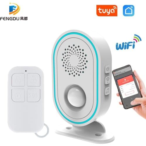 Smart WiFi PIR Motion Sensor Human Body Sensor Detector Home Alarm System Smart PIR Motion Sensor Tuya Smart Life Doorbell