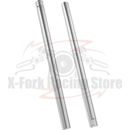 Front Fork Inner Tubes 1 Silver Pair For Kawasaki EX300 NINJA300 2013-2014 EX250 NINJA250 2013-2014 44013-0201 37x615mm