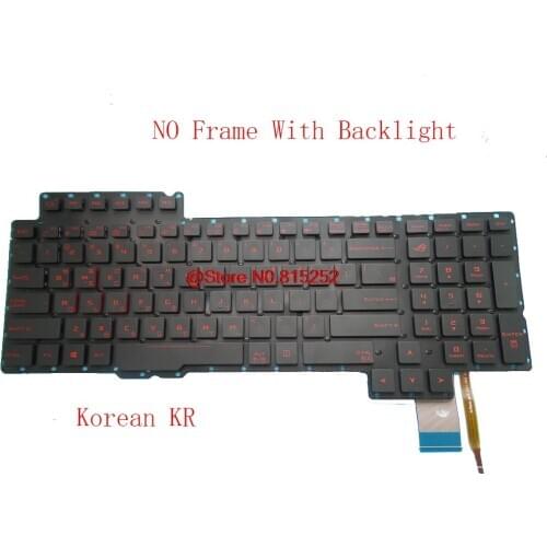 Backlight Keyboard For ASUS G752 G752V G752VL G752VM G752VS G752VT G752VY V153062AS1 KR 0KN0-S11KO11 0KNB0-E610KO00 KR Korean