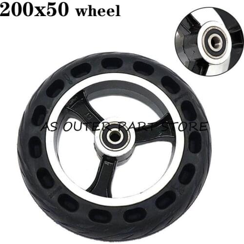 8 Inch 200x50 Honeycomb Wheel Tyre With Alloy Hub for KUGOO S1 S2 S3 Folding Electric Scooter Spare Part Pneumatic Tyre wheel