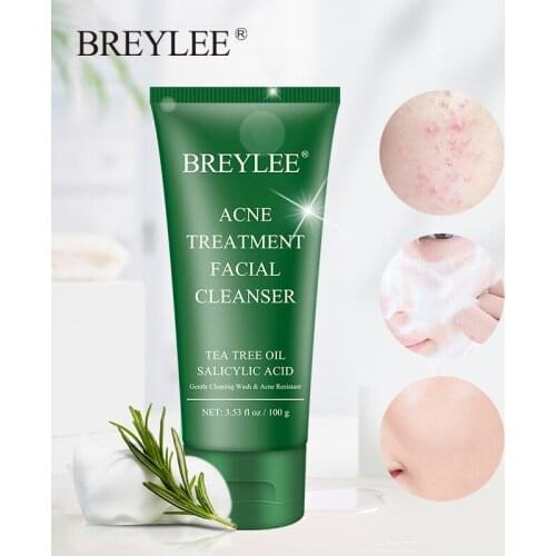 Acne Treatment Facial Cleanser EffectivelyRemovesImpurities Without DryingleavingComfortableUnclogs PoresHelpsControlExcess Oil