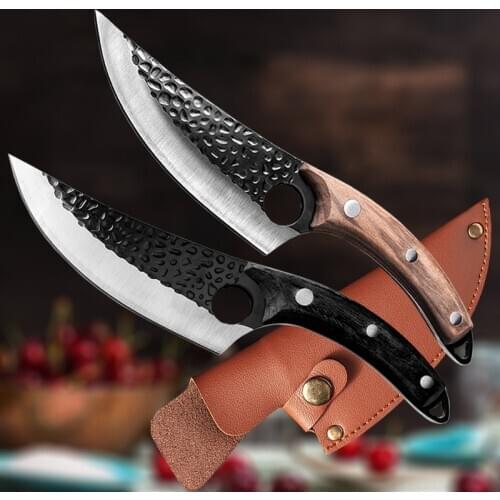 Stainless Steel Handmade Bone Knife Kitchen Meat Fishing Knife Boning Knife Butcher knife Meat Cleaver Outdoor Knife Cutter