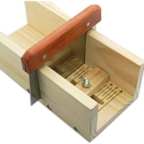 Hardwood Handle Soap Cutter Straight Stainless Wax Dough Slicer Soap Making 88 XH8Z