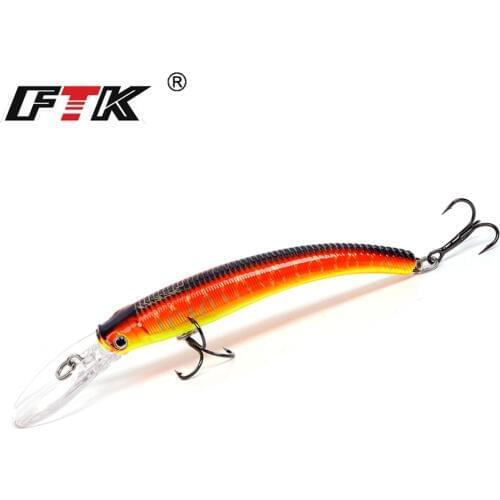 FTK 7.5g Floating Minnow Hard Fishing Lure Twitching Wobbers Swimbait 8.5cm 3D eye Artificial Fishing Bait Jerkbait Crankbait