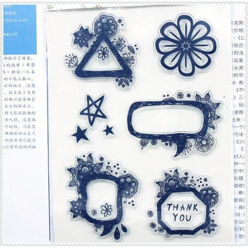 PANFELOU 11.3*15.56cm Thanksgiving flowers Transparent Silicone Rubber Clear Stamps cartoon for Scrapbooking/DIY wedding album