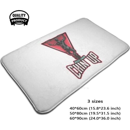 Keep Your Chin Up Fun Gym Shirt Design 3 Sizes Home Rug Room Carpet Chin Up For Boyfriend Ab Exercises Abs American Athlete