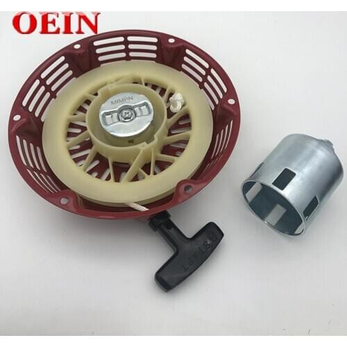 Pull Start Starter Recoil With Flange Cup Set For Honda Gx340 11Hp & Gx390 13Hp 188 Lawn Mower Generator Engine Spare Parts