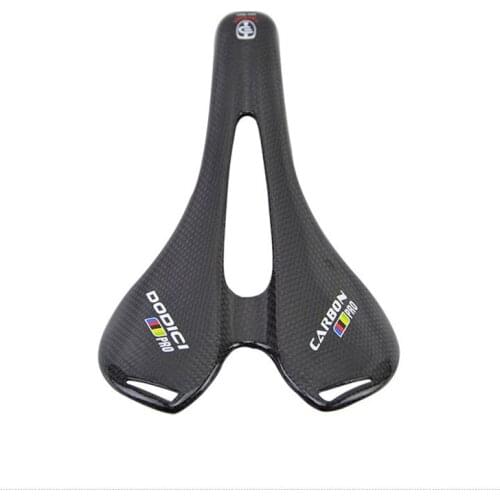 DODICI Pro Carbon Saddle Mountain Road Bicycle Saddle Carbon Fiber Bike Saddle MTB Cycling Seat Saddle Breathable Seat Cushion