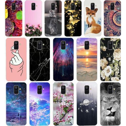 A Silicone Phone Case For Samsung Galaxy A6 2018 Dual SIM SM A600 A600F Soft Tpu Back Cover For Samsung A6 Plus 2018 A605 A605F