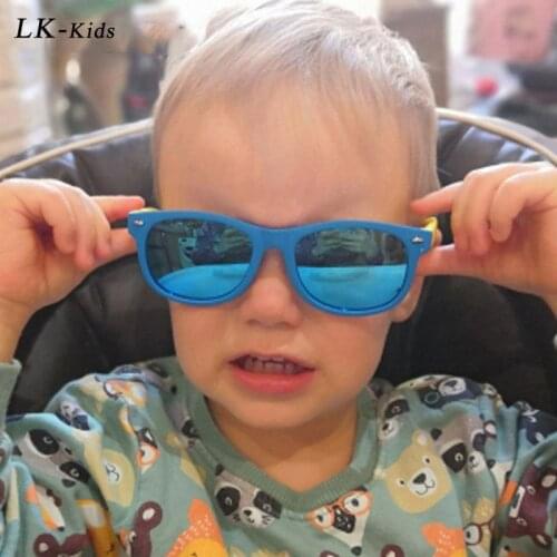 LongKeeper Kids Polarized Sunglasses Children TR90 Frame Sun Glasses Boys Girls Silicone Safety Mirror Shades Eyewear UV400
