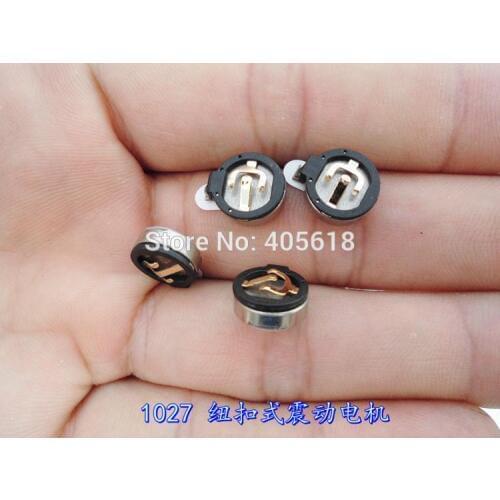 Special offer 10*2.7MM flat motor coin vibrating motor 3V micro vibration motor for phone diy common used